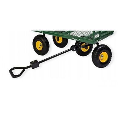 Садовая тележка тачка самосвал 4-колесный 200 л Siker TC1841 (350 кг) зеленый (42401065)