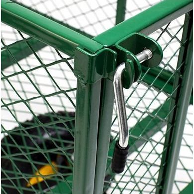 Садовая тележка тачка самосвал 4-колесный 200 л Siker TC1841 (350 кг) зеленый (42401065)