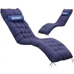 Подушка матрац для шезлонга 155х55х5 Bonro B-02 синя (42401169)