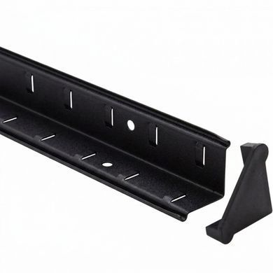 Стелаж металевий для кладовки комори підвалу 5 полиць 220х110х45 Bonro P2211 чорний (42401255)