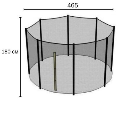 Сетка для батута Atleto 465 см 10 столбиков (20101904)