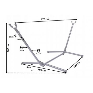 Устойчивый каркас для гамака металлический Bonro B-094 (250 кг) (42400544)