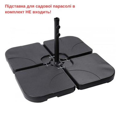 Парасоля садова з підсвіткою LED бежева Bonro B-7012LP 3м 8 спиць (42400512)