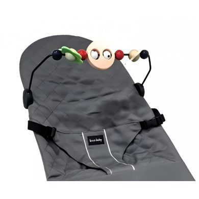 Детский шезлонг Spoko Baby кресло качели серые (SP-108) (42401233)