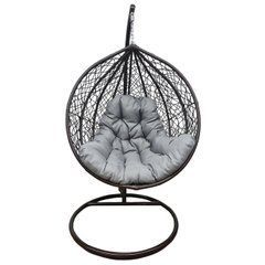 Підвісне крісло-гойдалка кокон Bonro 329 XL (коричнево-сірий) (42400922)