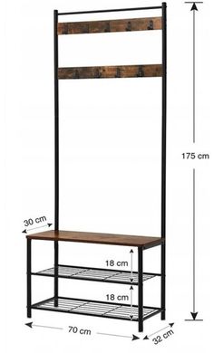 Вішалка підлогова стійка для взуття лофт Bonro 126 (42800037)