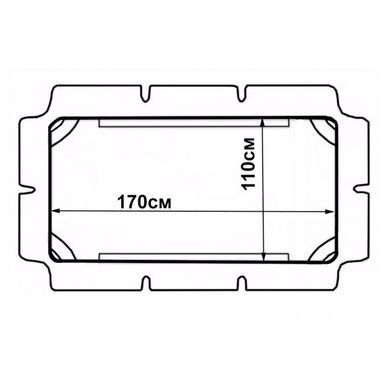 Козырек для садовых качелей Bonro 170x110 см коричневый (42400939)